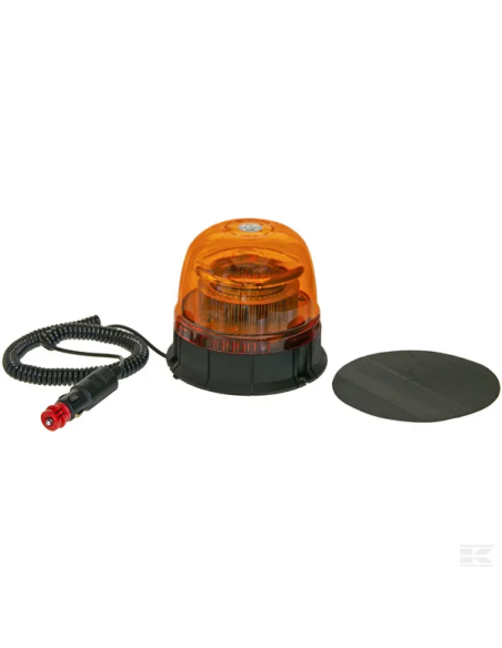 ROTATIVO LED R65 FIJACION IMAN Y ENCHUFE MECHERO 12V-24